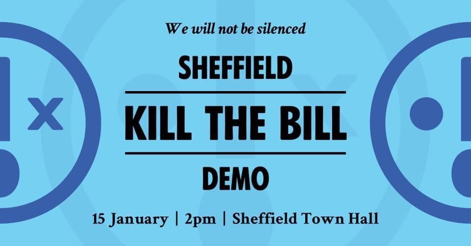 Sheffield Kill the Bill, Sheffield Town Hall S1 2HH @ 2pm