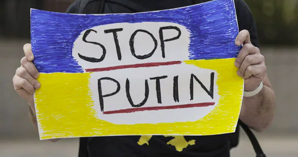 Stop Putin sign
