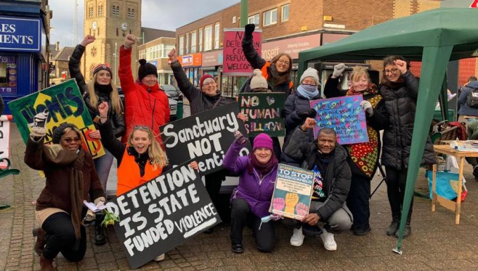 Demonstration in Consett, 4 December