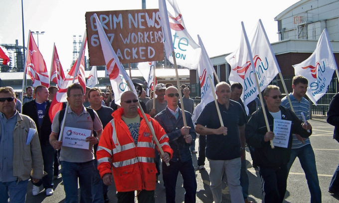 Lindsey oil refinery dispute, 2009