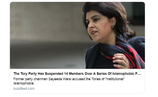 tory islamaphobia