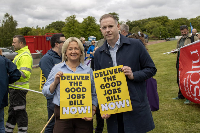 Sinn Fein MP supporting the Good Jobs Bill