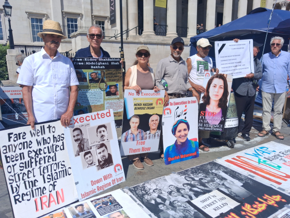 Iran executions protest in Trafalgar Sq