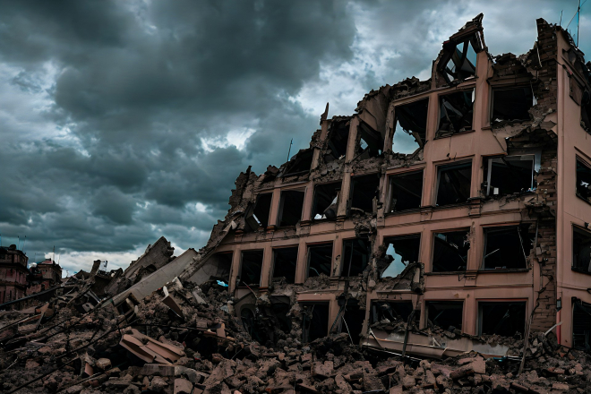 Russian destruction of Ukrainian infrastructure in Kyiv