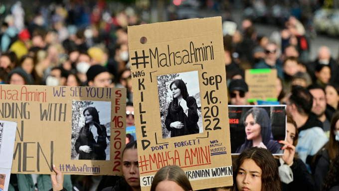Protest against the murder of Jina Mahsa Amini