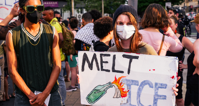 Anti ICE demonstration