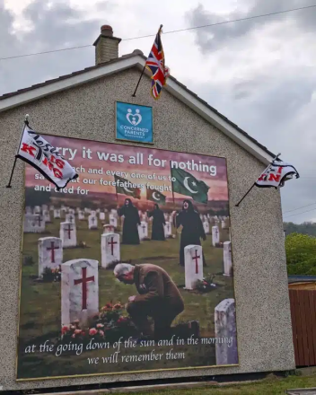 Racist AI mural in Newtownabbey