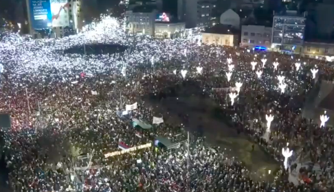demonstration serbia