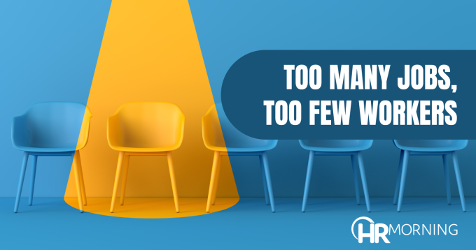 "Too few workers" graphic