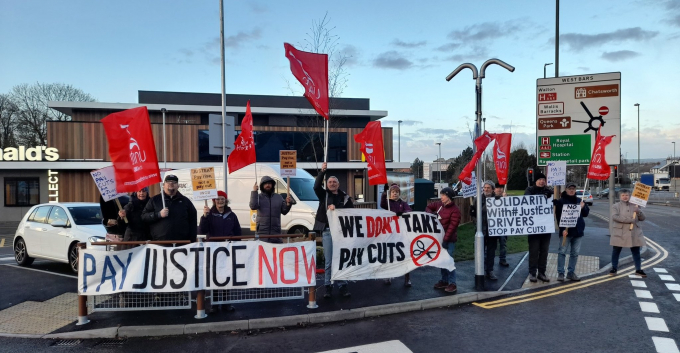 Strike supporters