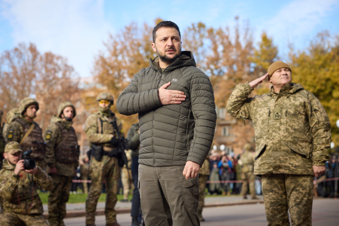zelensky and troops