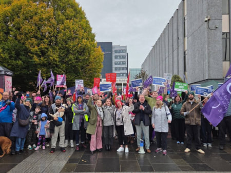 GCU picket line 15 October 2026