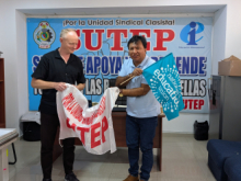 Luke visiting Peruvian educators