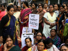 Protest in support of dalit rights