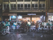 Deliveroo couriers