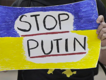 Stop Putin sign