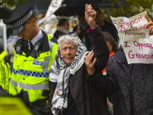 Protestor at PA protest