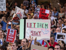 Pro-asylum rights protest