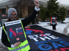 British Gas picket