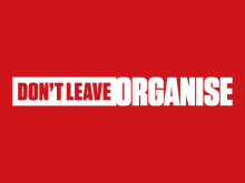 Don't Leave Organise logo