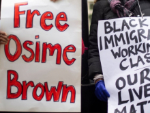 Free Osime Brown protest