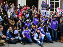 SOAS cleaners' protest