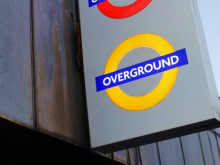 Orange London Overground roundel
