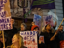Lambeth Unison anti-cuts protest