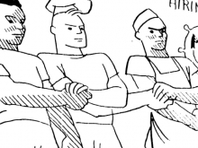Marine workers