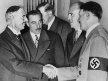 Chamberlain and Hitler at Munich