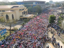 22 February protest in Myanmar