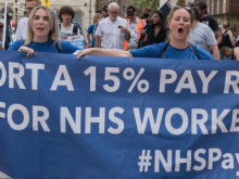 NHS pay protest
