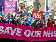 NHS protest