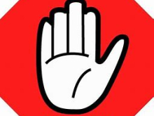 No Sitting Raised Hand