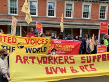 Royal Parks workers' demo