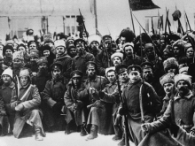 Red Army soldiers in the Russian civil war