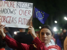 Georgian protester