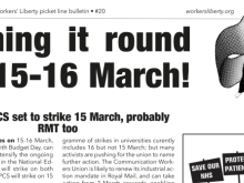 Turning it round for 15-16 March! — Picket line bulletin #20