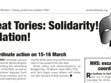To beat tories: Solidarity! Escalation! — Picket line bulletin #21