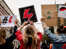 Polish abortion rights demo