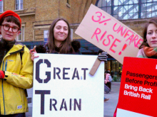 Rail protesters
