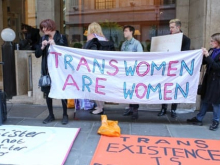 Trans rights demonstration