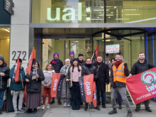 UAL cleaners' strike