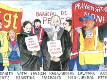 Solidarity with strikes in France