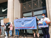 Uyghur solidarity protest