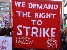 Right to Strike banner