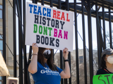 Book ban protest