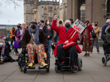 Crips against Cuts demonstration Bristol 