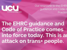 UCU statement on CoP