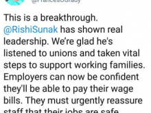Frances O'Grady fawning over Rishi Sunak